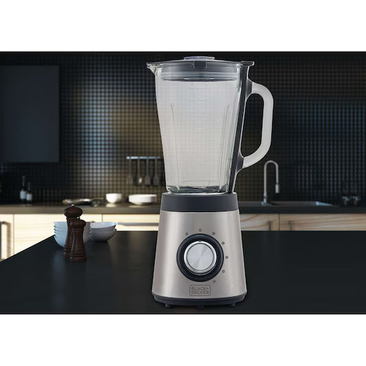 GOURMAND GRIS - LIQUIDIFICADOR EM INOX COM JARRA DE VIDRO, 5 VELOCIDADES + PULSAR, SISTEMA SAFE CLICK, 700W, 220V