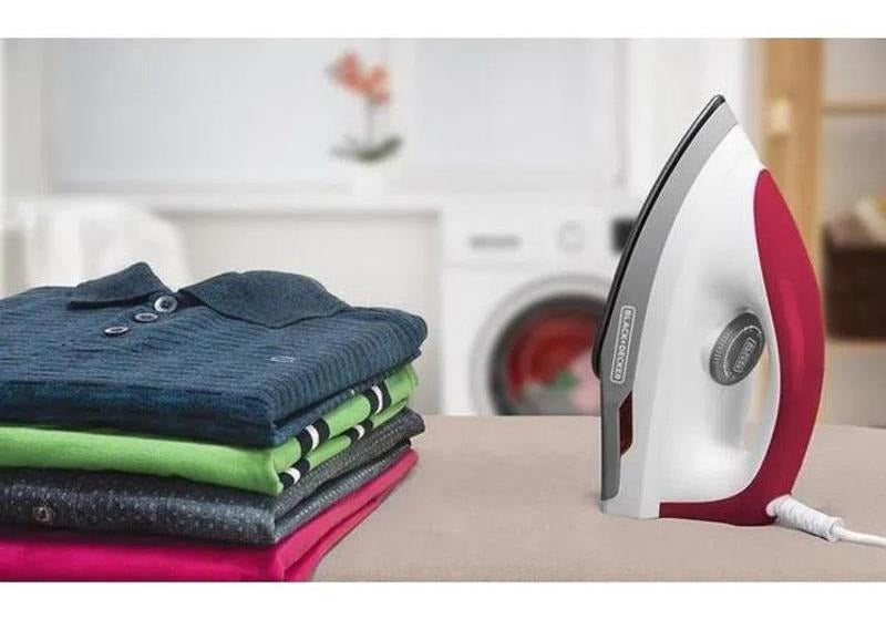 Ferro A Seco F300 Alça Ergonômica Cor Branco